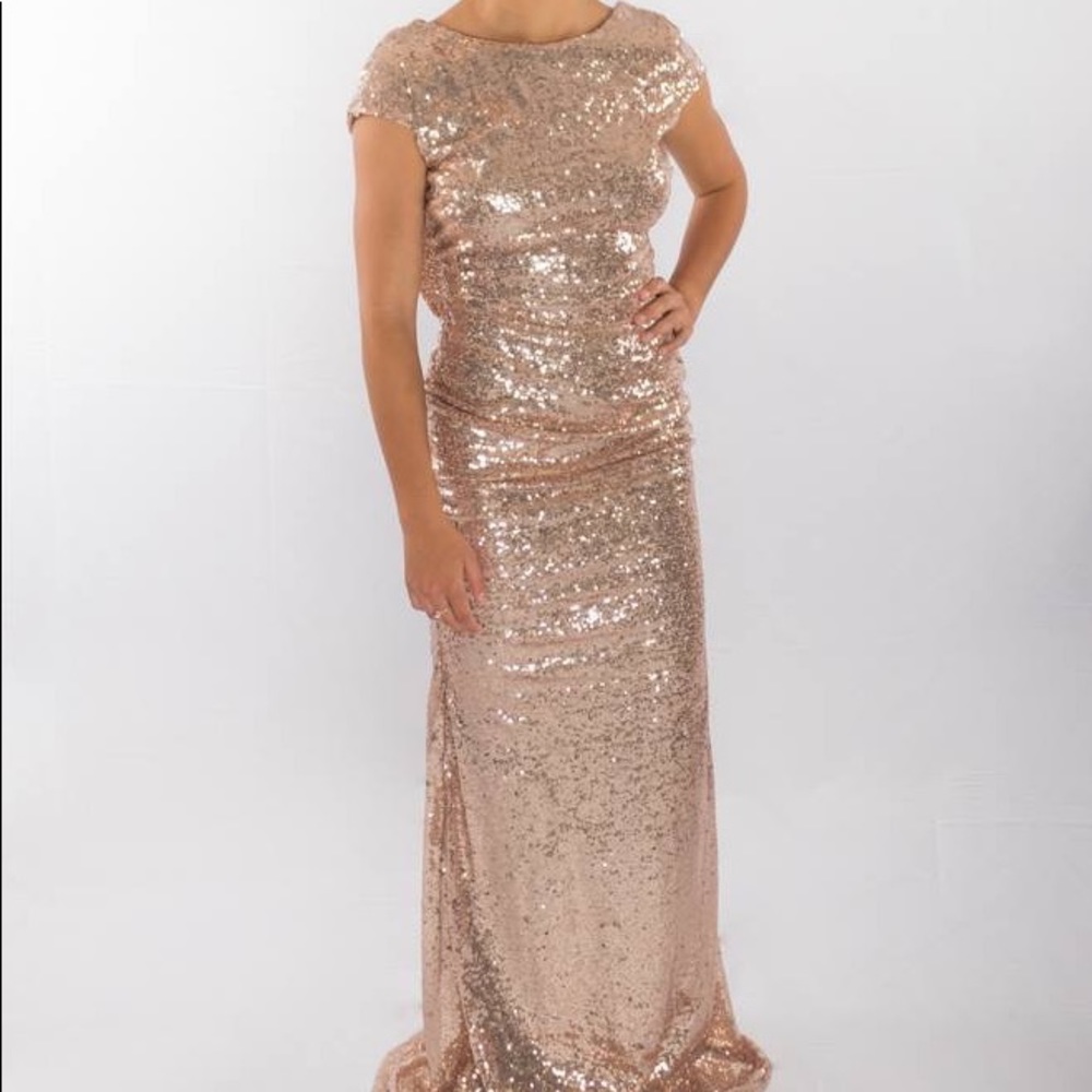 Gold beaded dress